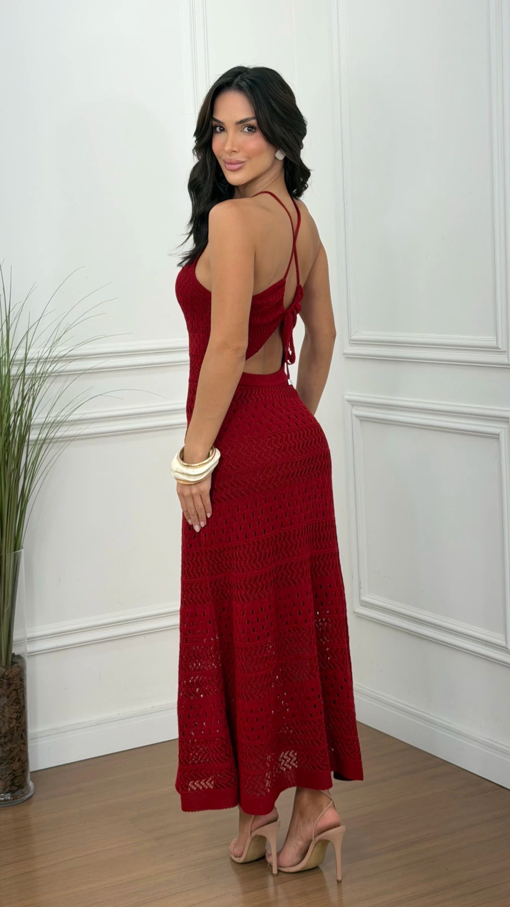 Vestido Tricot Maraísa Vermelho